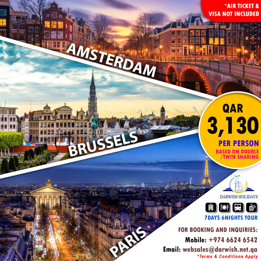 Paris, Brussels & Amsterdam