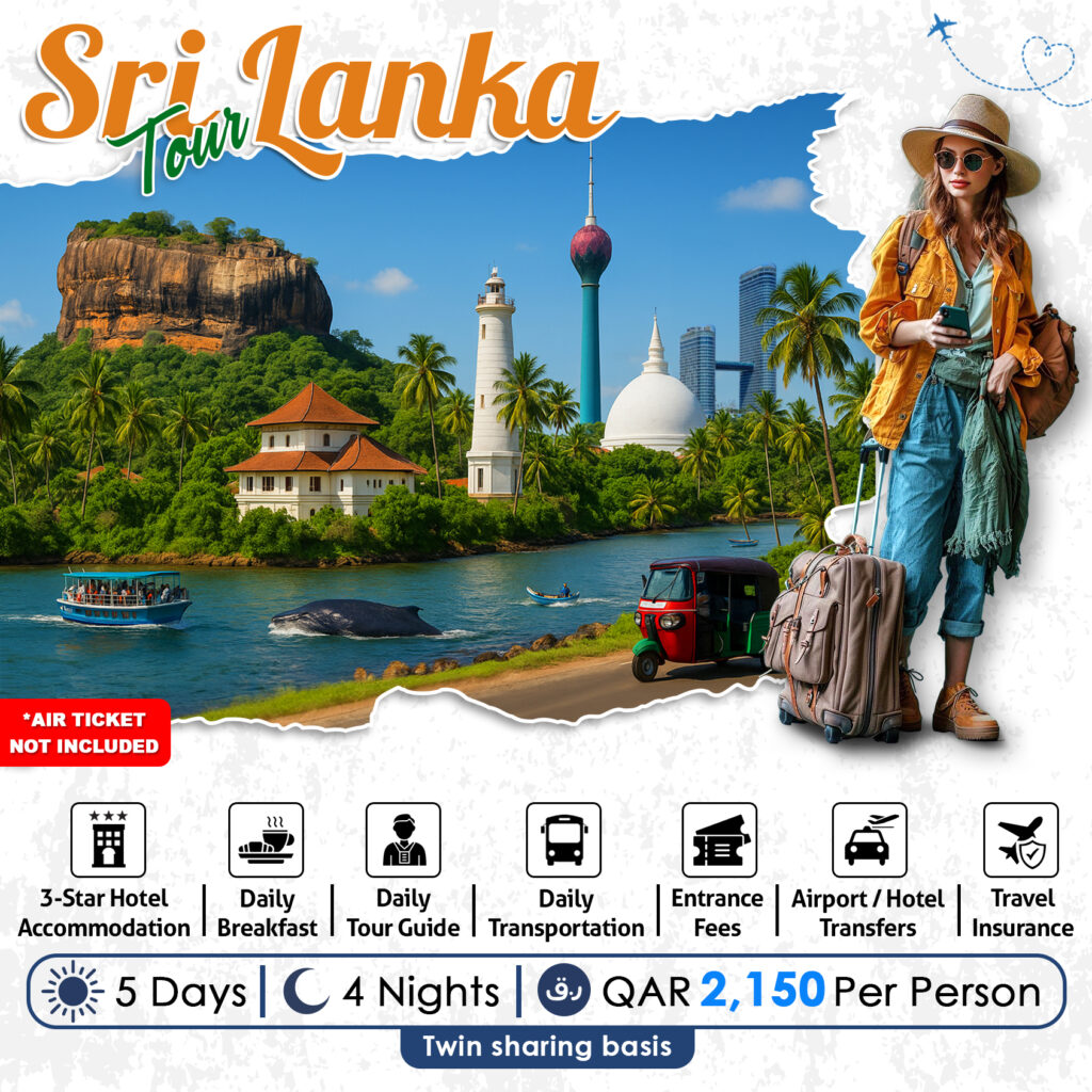 Experience the best of Sri Lanka on our 5-day tour package, from ancient ruins and sacred temples to renowned heritage sites and vibrant cultural shows.